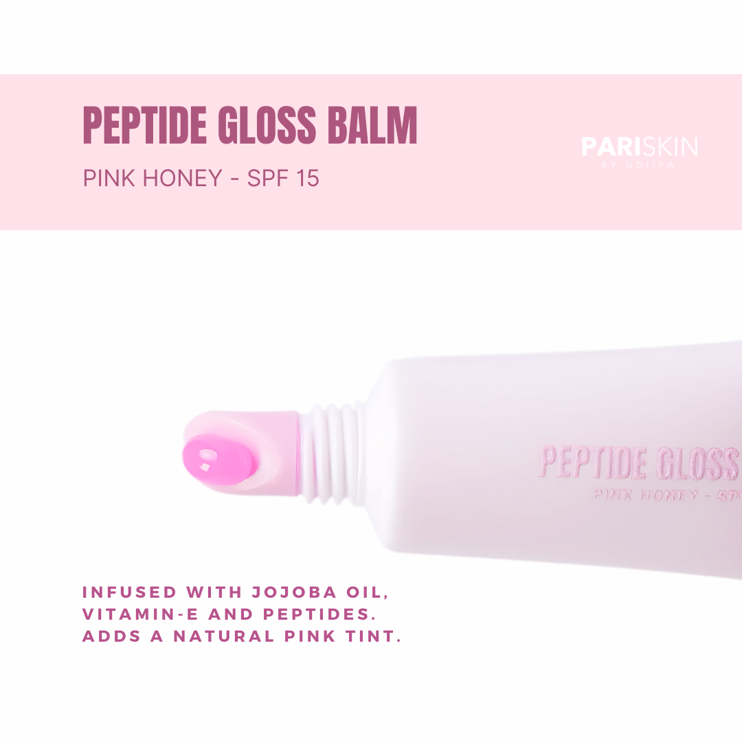 Peptide Gloss Balm - Pink Honey SPF 15